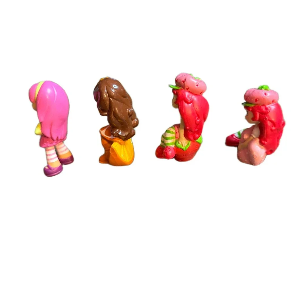Strawberry Shortcake PVC Mini Figures Lot of 4 Orange Blossom Plum Pudding 2008